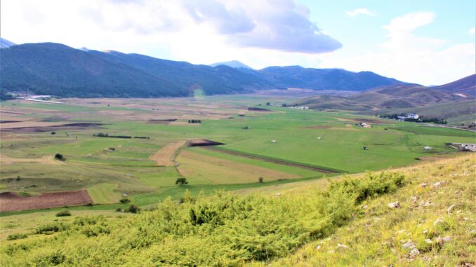 Panorama dell'Altopiano delle Cinquemiglia nell'Alto Sangro