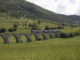Il treno storico della Transiberiana d'Italia lungo la Ferrovia dei Parchi tra i monti dell'Abruzzo