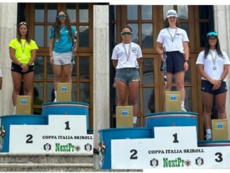 Le sorelle Maria e Aurora Invernizzi sul podio del Campionato Italiano di Skiroll a Castel di Sangro