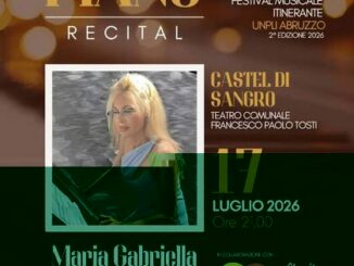 Locandina Solo Piano Recital, concerto di Maria Gabriella Castiglione a Castel di Sangro, 17 luglio 2026