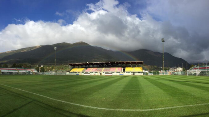 Stadio Teofilo Patini di Castel di Sangro, sede della presentazione della squadra del Napoli il 12 agosto 2026