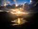 Tramonto sul Lago di Barrea a Villetta Barrea, Parco Nazionale d'Abruzzo