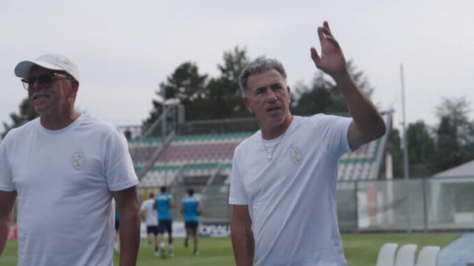 Careca e Alemão in visita al ritiro del Napoli a Castel di Sangro