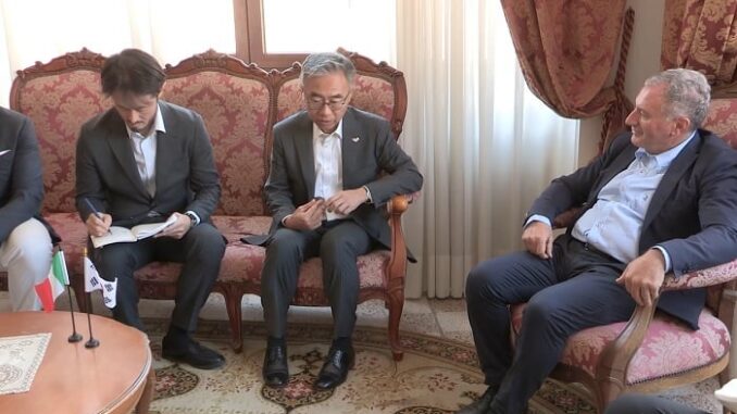 L'ambasciatore della Corea del Sud Kim Choon-goo in visita a Castel di Sangro