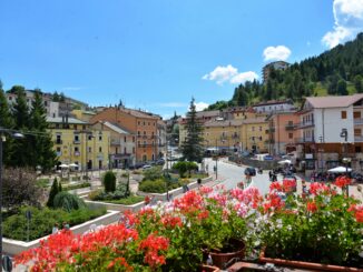 Veduta del centro di Roccaraso, in Alto Sangro